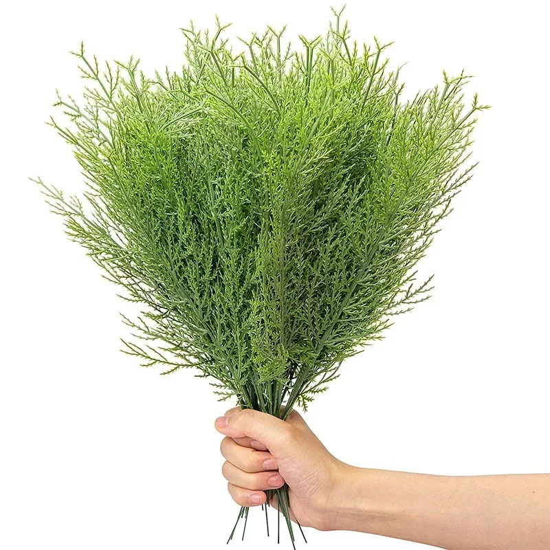 Artificial Cedar Spray Branches, Cedar Branches, Twig, Cypress Stems, Pine Needle Branches, DIY Bouquet, Christmas, 5Pcs