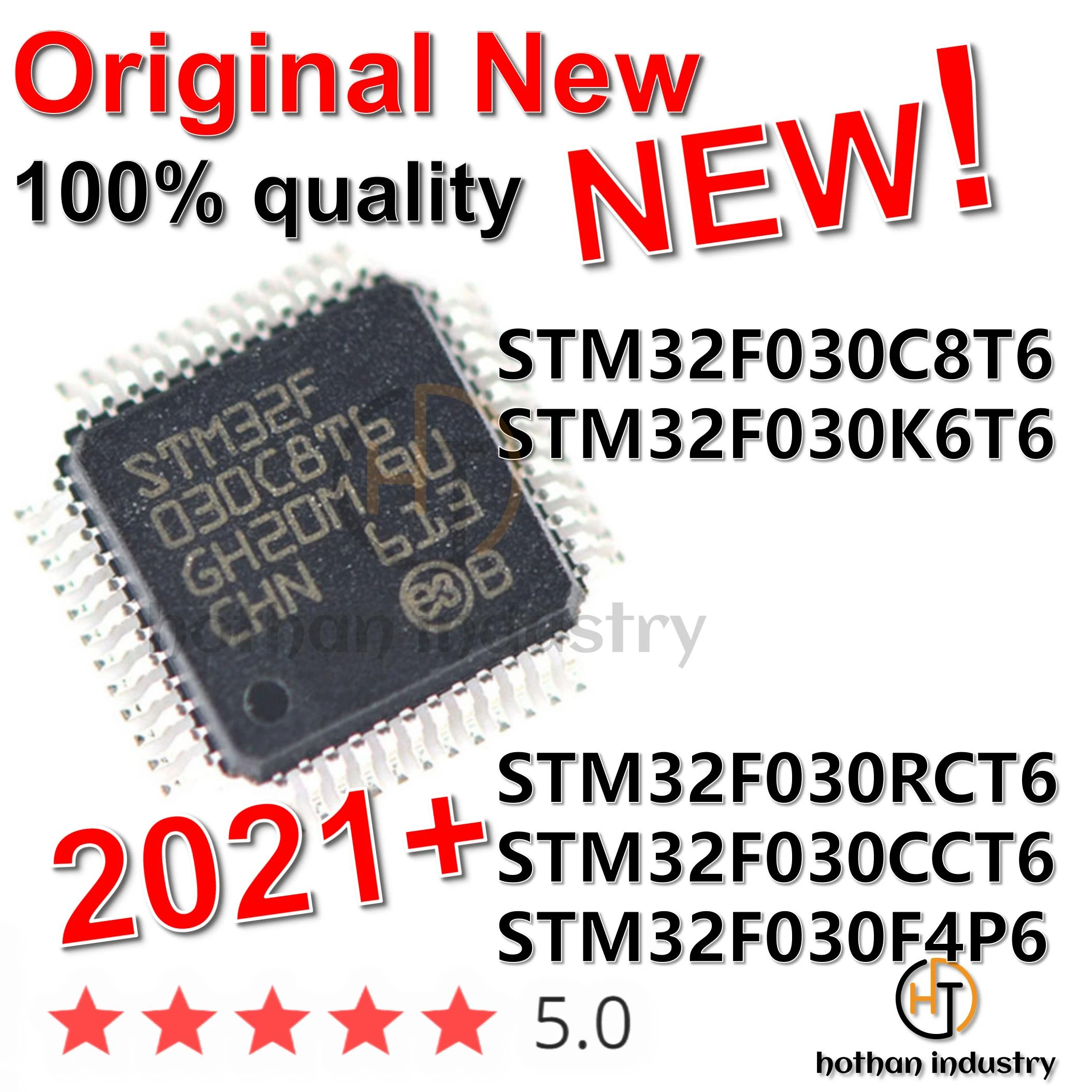 5PCS 100% Original STM32F030C8T6 STM32F030K6T6 STM32F030RCT6 ...