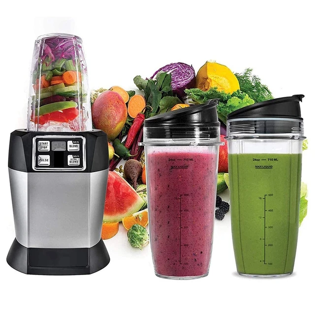 Nutri Ninja BL487 Auto-iQ Pro Food Smoothie Blender w/ Processor