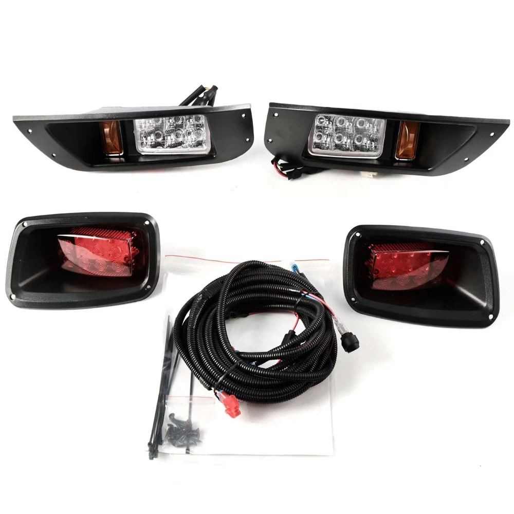 4pcs/set Golf Cart Club Car LED Headlight And Tail Light Kits For EZGO