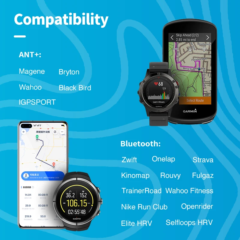Geoid HS500 Heart Rate Sensor Monitor Cycling Computer Wireless Health thumbnail 4