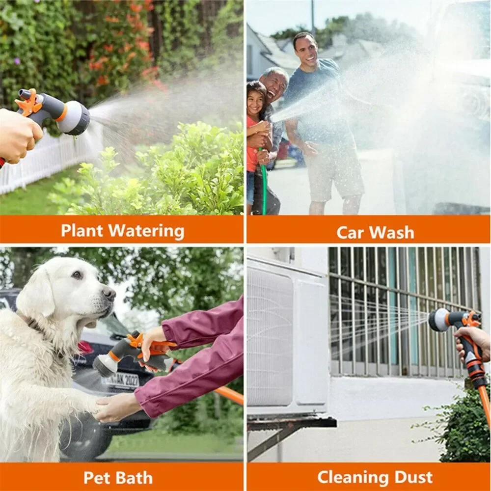 Multifunctional Garden Water Gun Hose Nozzle for Car Washing and Yard Spraying