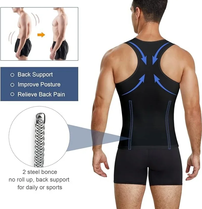 Body Shaper Compression Vest For Men