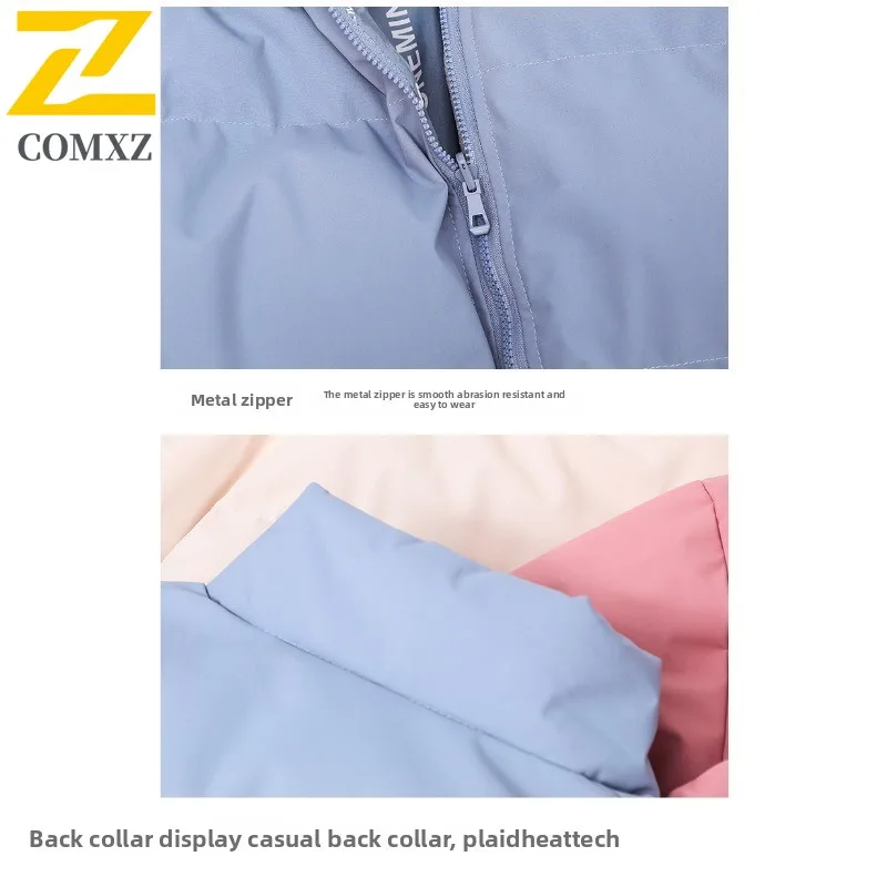 Men's Winter Reversible Padded Jacket Thermal Double-Sided Parka Bread Style Coat Windproof Thickened Fleece Lined Outerwear2025