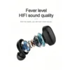 A6S Hi-Fi Sports Wireless Headset Long Battery Life In-Ear Bluetooth Headset Sports Low Power Remote Noise Cancellation 5