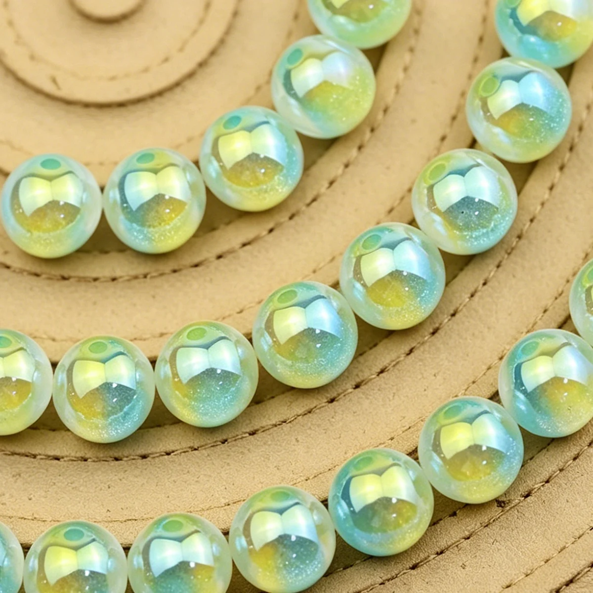 Multicolor Sugar Core Round Resin Beads for Jewelry Making - 12mm
