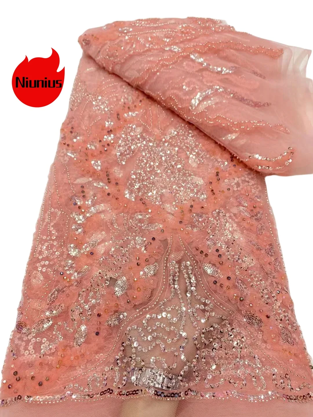 

5Yards 2024 Latest Luxury Best Quality Elegant Soft Tulle Lace with Nice Stones Fabric For Bride Wedding Party Dress NN3598_Z