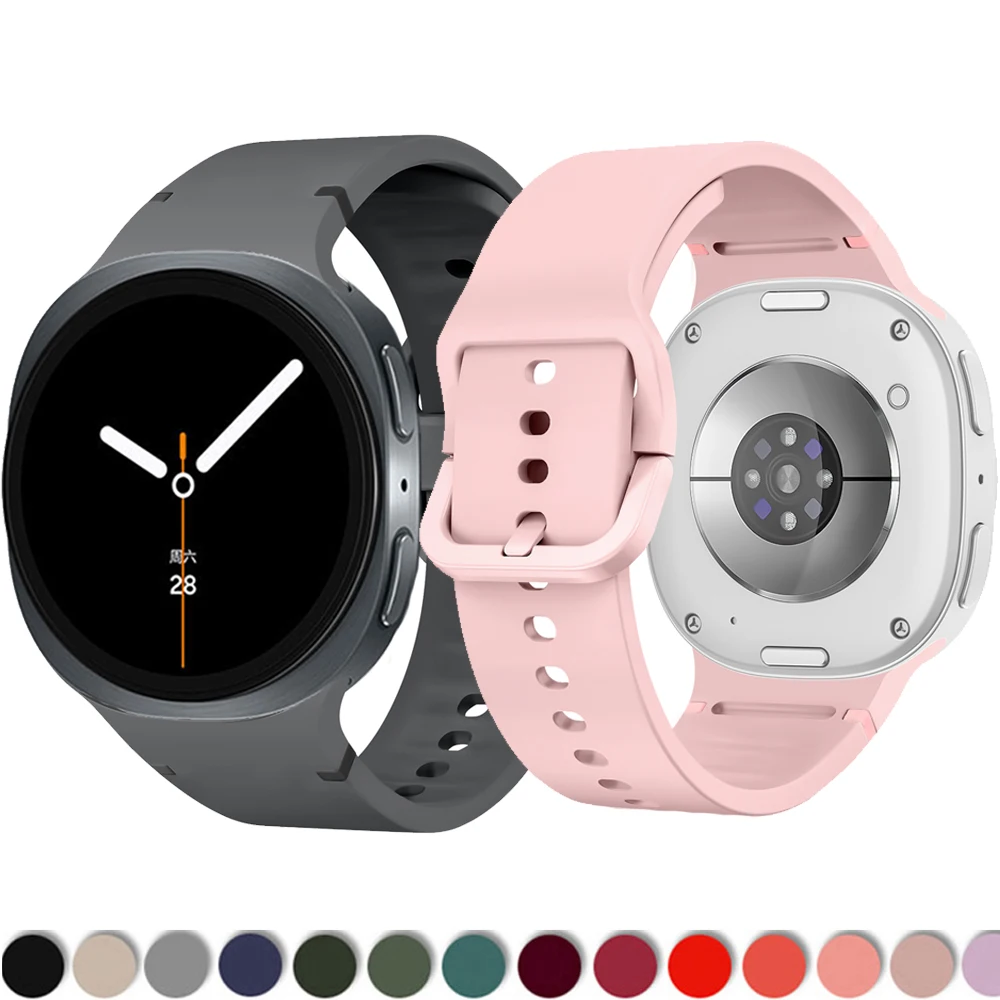 Silicone Sport Band for Galaxy Watch 8 - Classic Accessory Strap