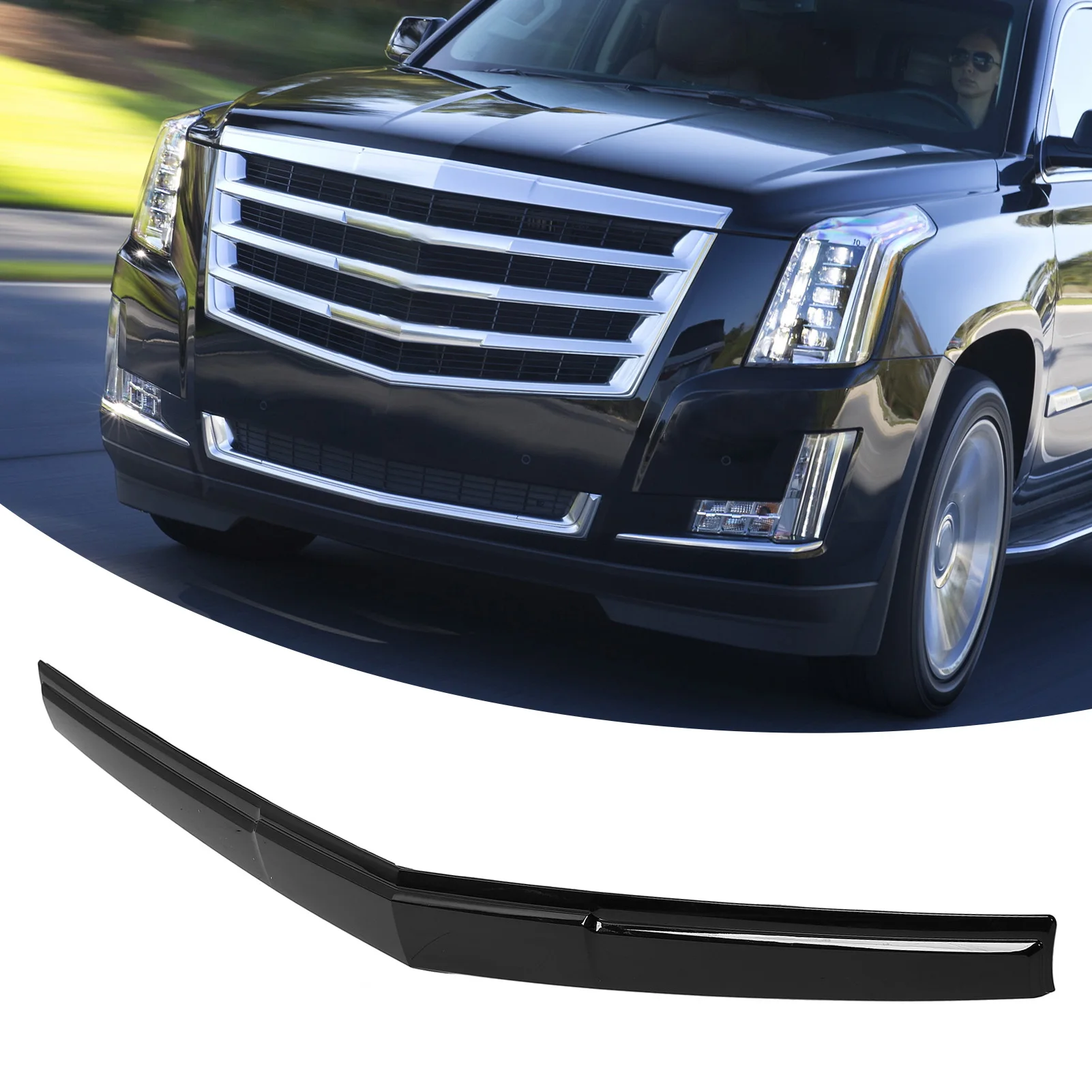 후드 트림 커버 스포티한 룩 보호 쿠셔닝 기능 날씨에 강한 후드 패널 트림(캐딜락 에스컬레이드 ESV 2015-2020용)