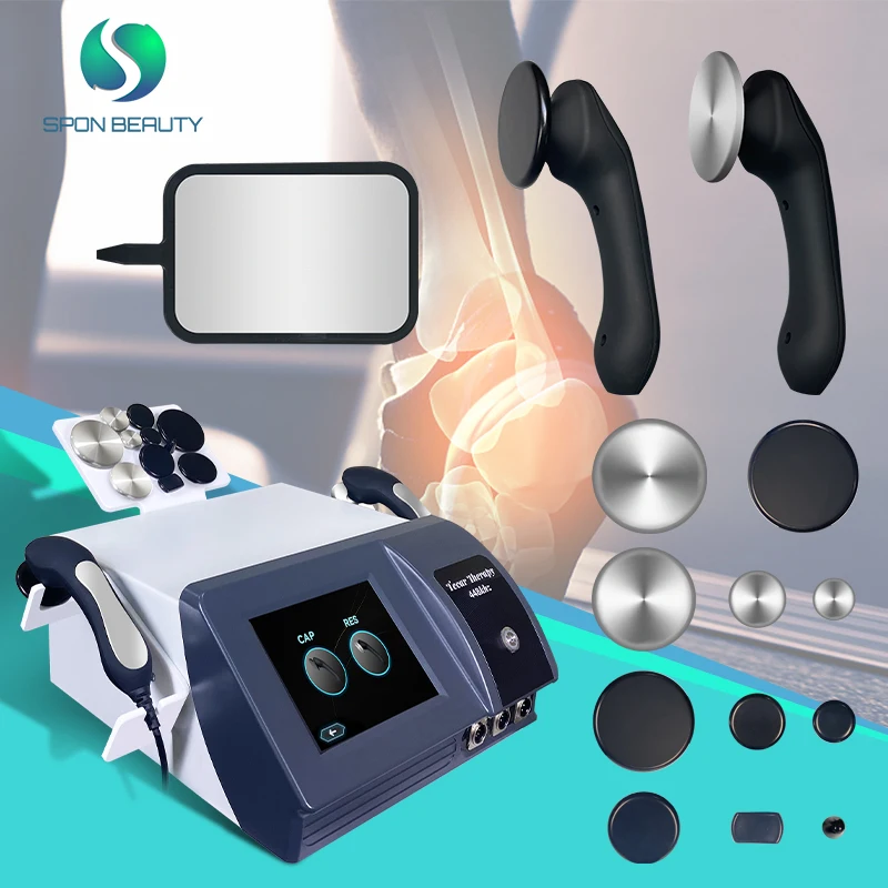 Terapia Ad Onde D'Urto Tecar Elettrica Portatile Tecar Wave Trasferimento Di Energia Capacitivo E Resistivo 3 In 1 Macchina Per Fisioterapia
