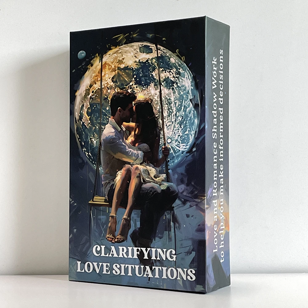 Oracle Cards Clarifying Love Situations 12x7cm 56-cards Tarot Board Deck in Box 400 GSM Paper Affirmation Keywords