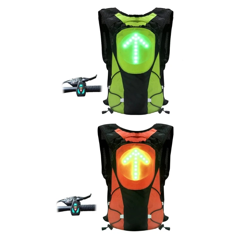 

Remote Control LED Light Warning Backpack Outdoor Waterproof Sport Bag Drop Shipping