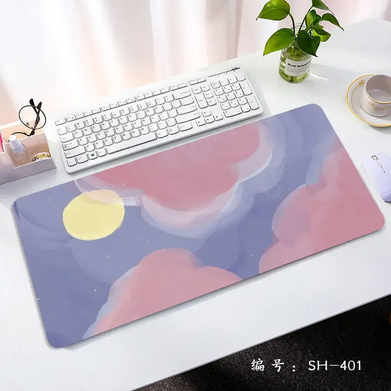 PC 마우스 패드용 대형 마우스 패드, 컴퓨터 게이머 키보드, 노트북 마우스 매트, 데스크 패드