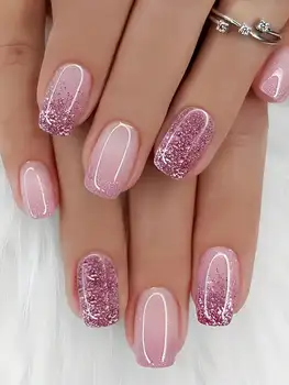Pink Press Nails 1