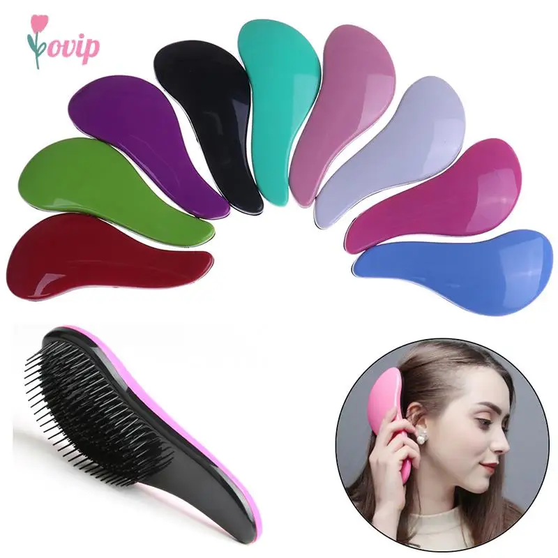 

Женская, детская, детская, мягкая Антистатическая щетка для салона, с влажной и сухой щетиной