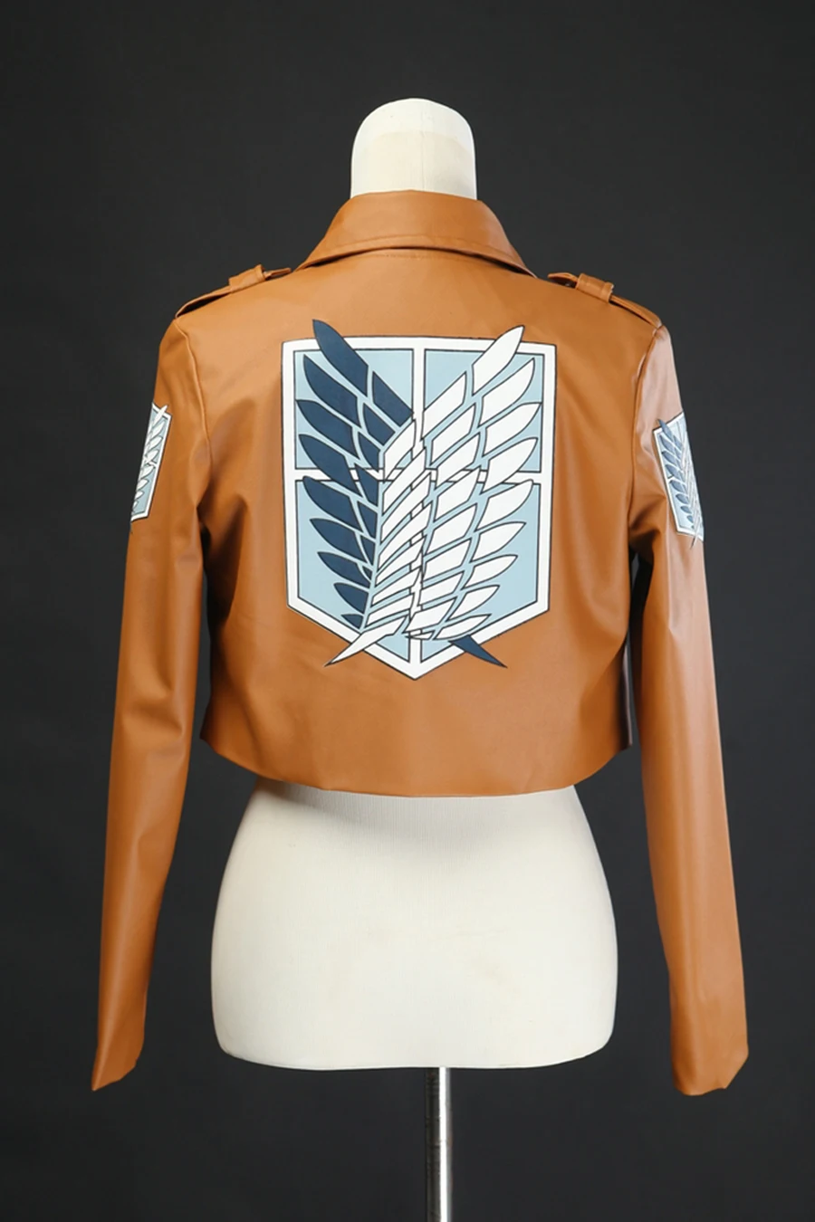 Attack on Titan Eren Jaeger Survey Corps Leather Jacket Cosplay Costume