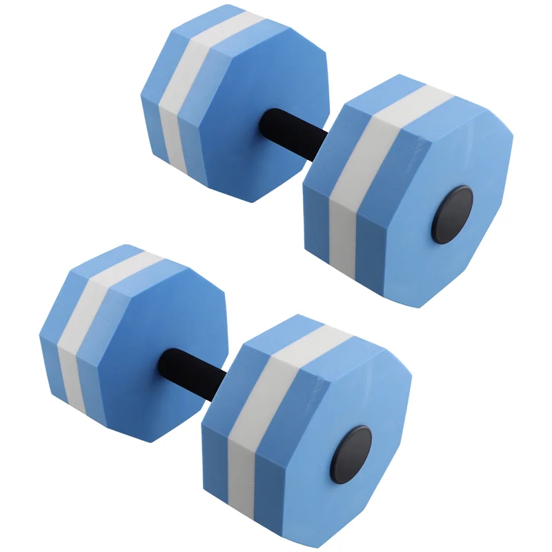 EVA Foam Dumbbell Set, Water Weights, Water Aerobics, Aquatic Therapy, Pool Fitness, Workout(2Pcs)
