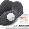 U Shaped Memory Foam Neck Pillows Soft Slow Rebound Space Travel Pillow Massage Neck Cervical Healthcare Bedding Drop Shipping 6