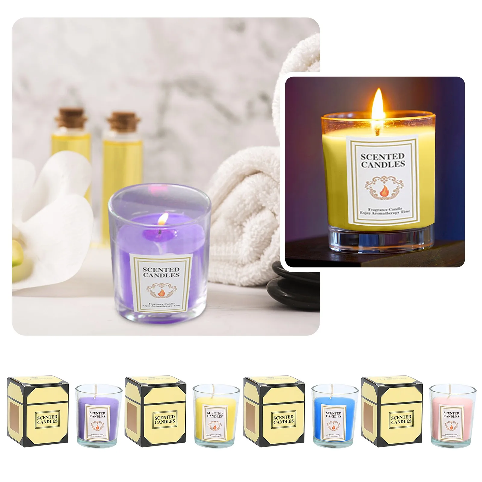 CandleSicilianLemonScentedClassic22ozLargeJarSingleWick