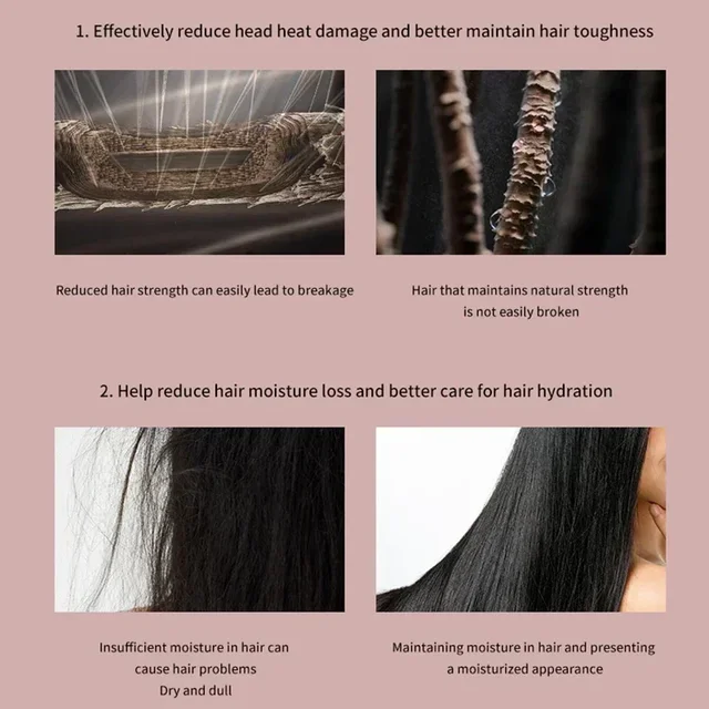 6-in-1 Multi-Function Hair Dryer Curling Iron Straightener Hot Air Comb Styling Kit Salon-like results at home 6