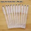 10/20/30/50/100Pcs Set No Ink Empty Transparent Gel Pen Handle Shell For Office School Writing Stationery Accessories Supplies 1
