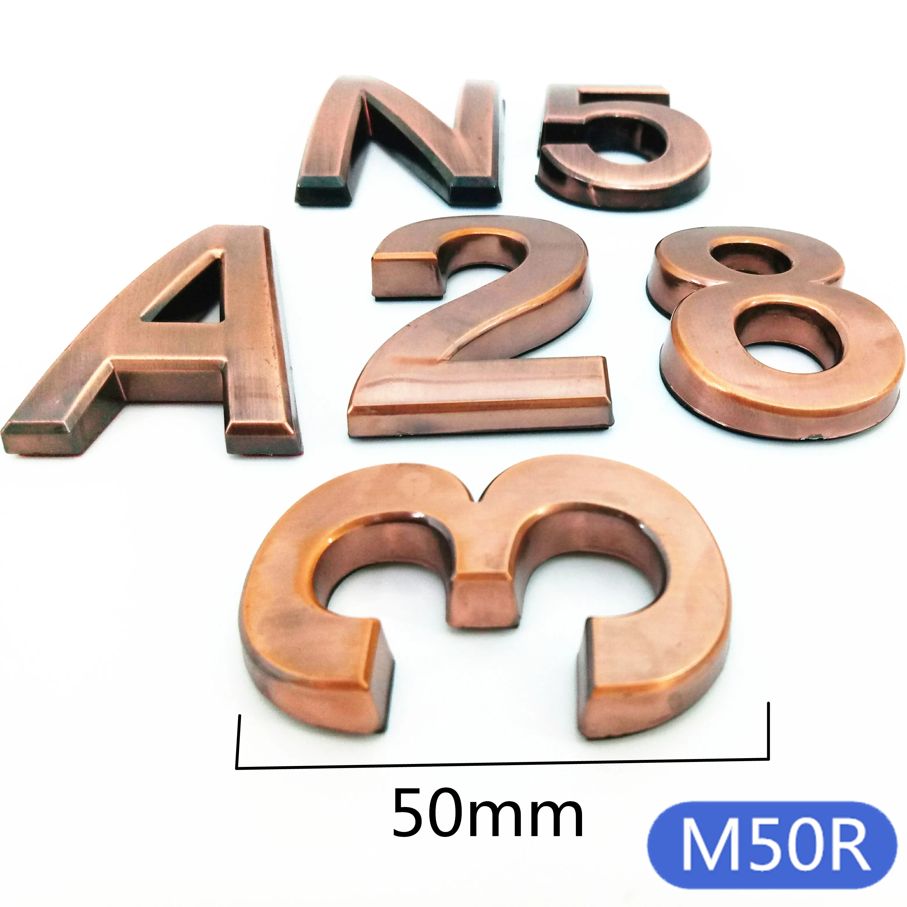 House Number Signs House Numbers Number Plate Door Signs 35mm/50mm Bronze Number House Hotel Door Number Address Digits Sticker Plate Sign 0-9