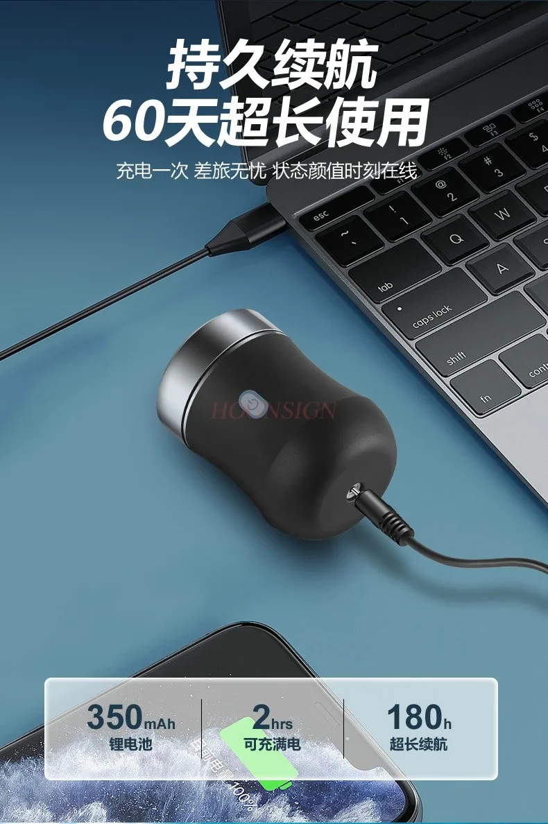 휴대용 스마트 전기 면도기, 미니 세척 가능 남성용 USB 수염 면도 칼 면도기, 충전 케이블 포함, 금속 케이스, 새로운 디자인