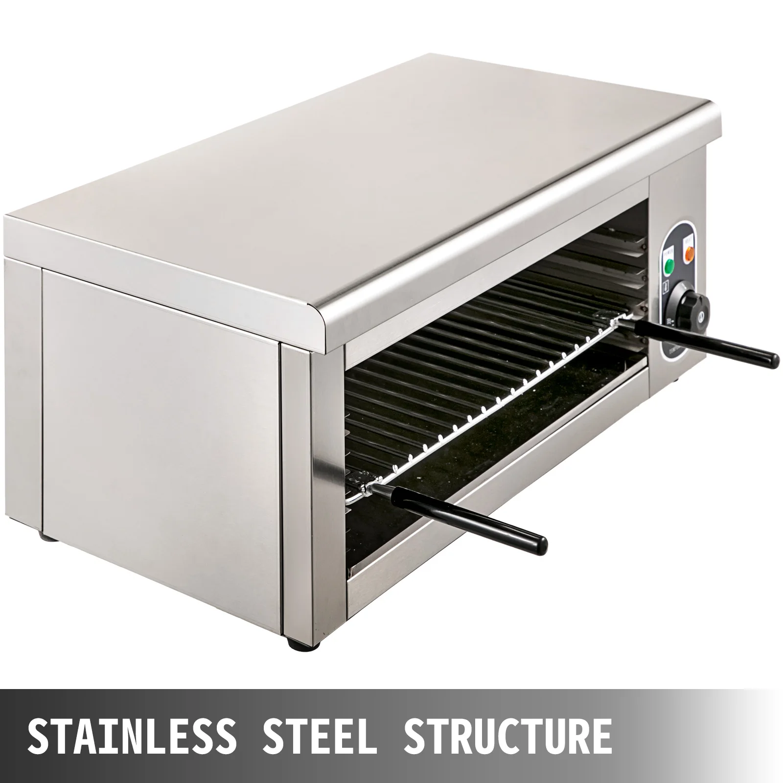 SucceBuy Electric Salamander Oven Adjustable Grid Kitchen Appliance Stainless Steel Broiler for Pizza Roast Chicken Commercial