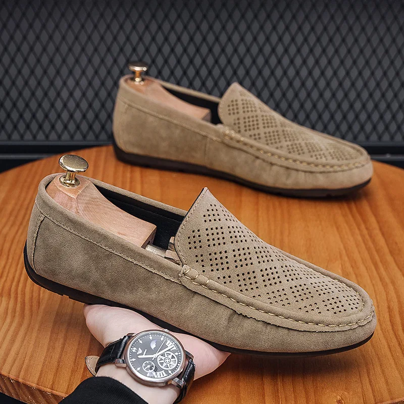 

Men Shoe Breathable Hollow Out Casual Sneaker Flat Trendy Loafer MenLeather Casual Shoe Zapatos Para Hombres Zapatilla De Hombre