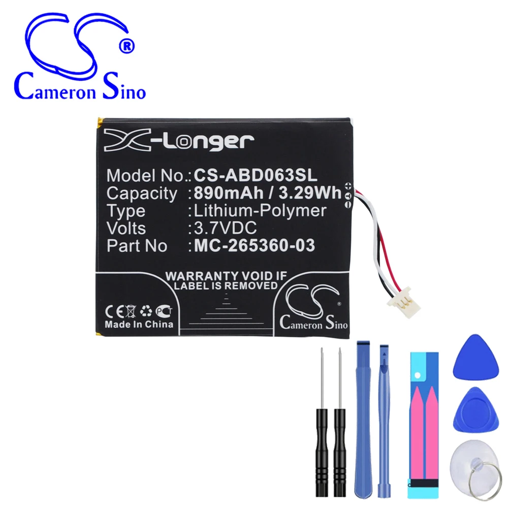 E-Book, E-Reader 890Mah / 3.29Wh Batteria Per Amazon 58-000083 58-000151 Mc-265360-03 Kindle 7 Kindle 7Th Generation Kindle X