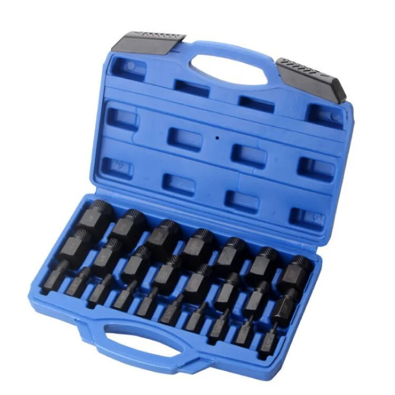 

25Pcs Screw Extractor Set Hex Head Multi Spline Easy Out Bolt Broken remover
