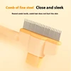 Self-Cleaning Stainless Steel Pet Grooming Brush for Cats & Dogs - One-Click Hair Removal Comb for Long & Short Hair, Durable Ba 6