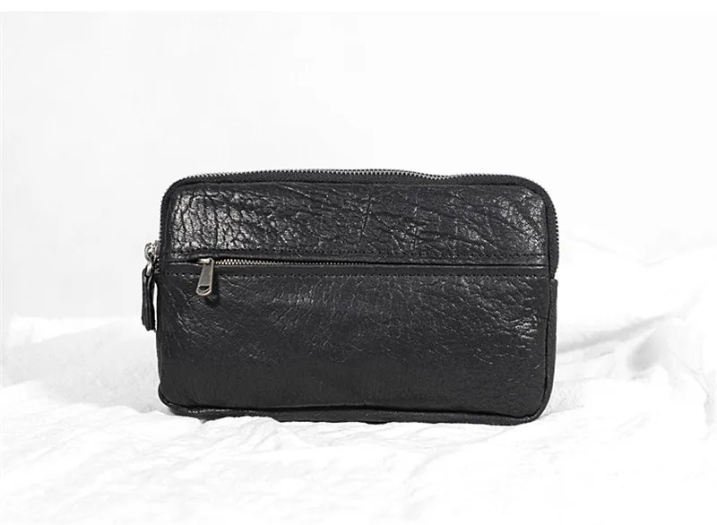 Simple vintage genuine leather men's clutch business casual multi-function natural real cowhide long multi-card phone wallet