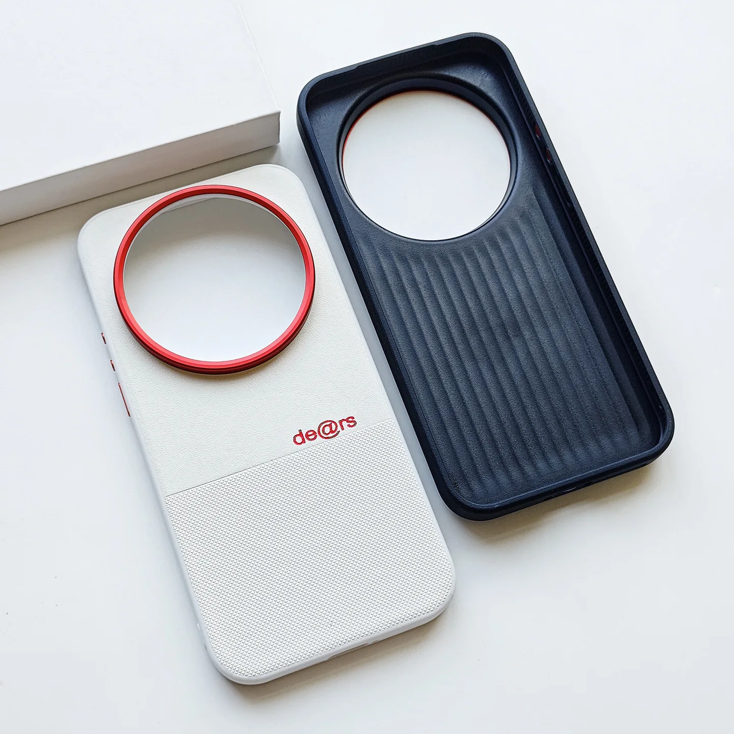 Ultra Minimalist Spliced Leather Shockproof Phone Case - Anti-Scratch Full Protective Cover