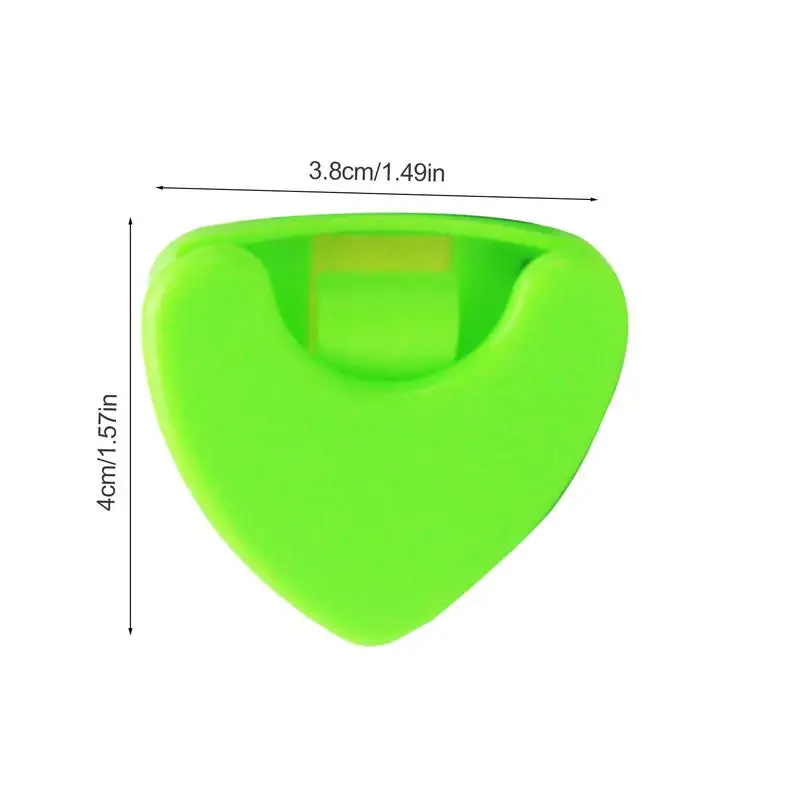 Guitar Pick Holder Case Multipurpose Triangle Storage Case Portable Reusable Pick Organizer Storage Box For Ukulele Banjo