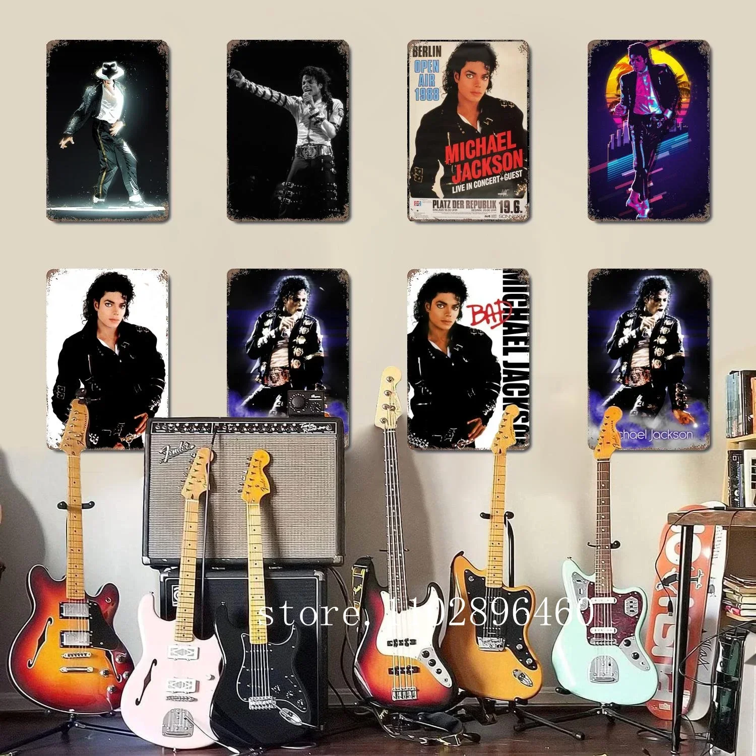 michael jackson Metal Plaques & Signs wall decor Vintage Tin Signs Captain Metal Poster Decor for Bar Pub Club Wall Decoration