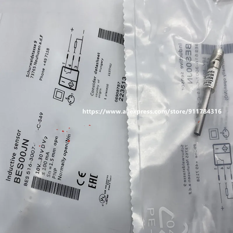 

Новый высококачественный Бесконтактный переключатель Balluff BES 516-324-SA57-E5-D-S49, 2 шт.