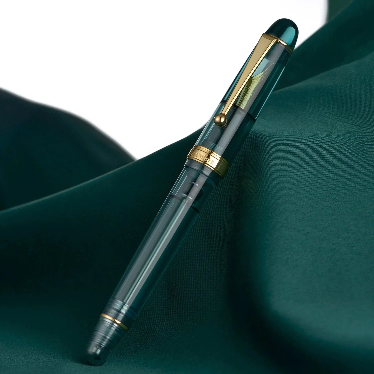 Asvine V126 Fountain Pen Vacuum Acrylic Filling EF/F/M Nib Writing Gift Set Stationery