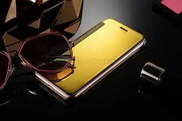 Luxury Flip Case phone case silicon cell phone case cell phone case iphone 6 S 6s 7 8 Plus SE X 6SPlus 7 8Plus 11 12 13 14 15 16 Cover Clear PC View Windows Mirror Coque