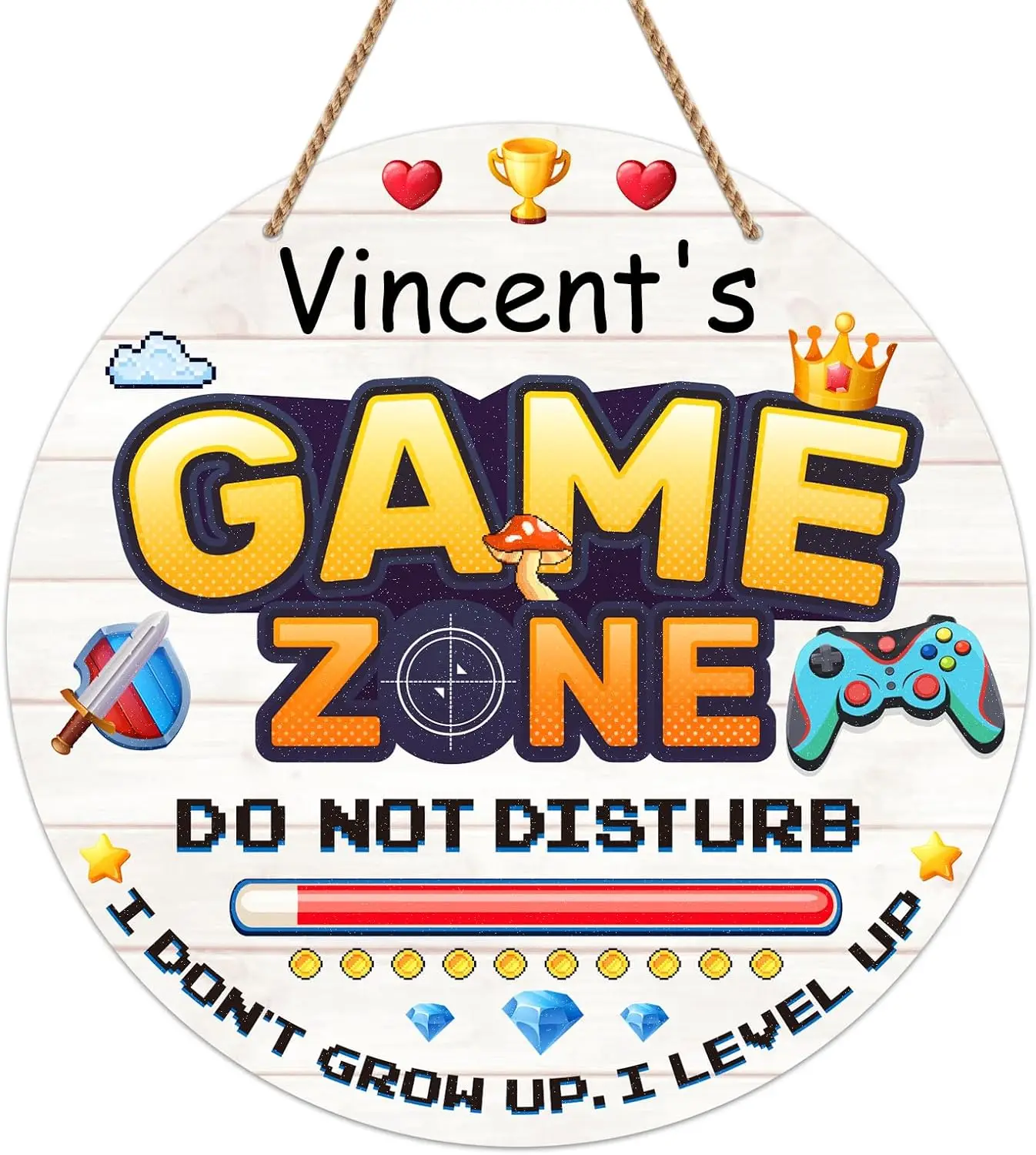 Zona Di Gioco Personalizzata Segno Teen Boy Room Decor Accessori E Decorazioni Per Sale Giochi Per Uomo Ragazzi Camera Da Letto Per Bambini Sala Gioch