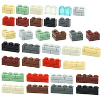 City Friends Wall Figures Bricks DIY Construction MOC Building Blocks Thick 1x2 1x3 1x4 L Dots Compatible Leduo 98283 15533 1