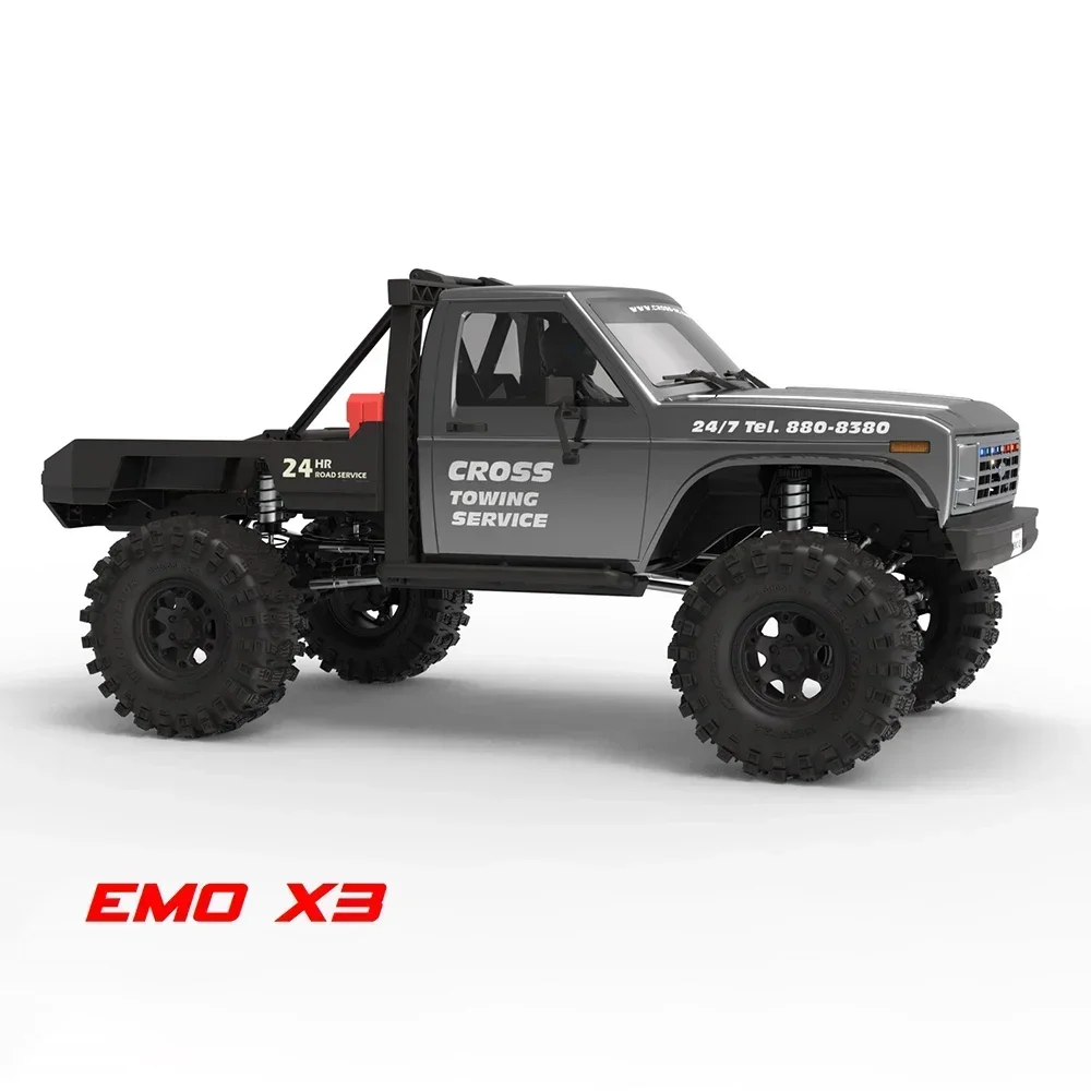 CROSSRC EMO X3 Northeastern Tigers RC 자동차, 1/8 RC 전기 리모컨 모델 자동차, 크롤러 도로 구조 차량