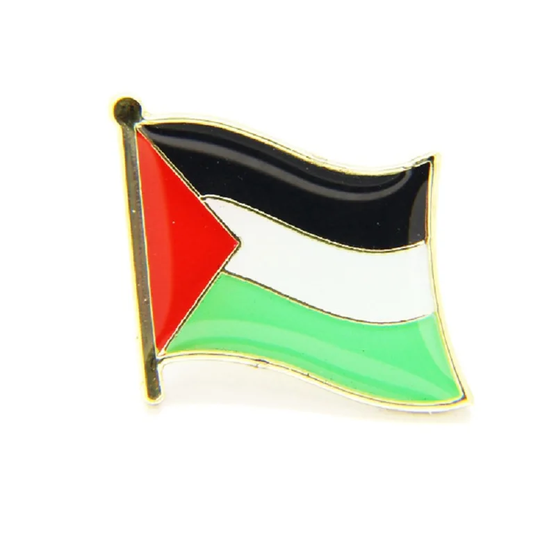 5-20pcs Palestine Flag Pin Lapel Badge Palestine National Day Palestine Flags Brooch Pins Badges Decorate for Clothes Backpack