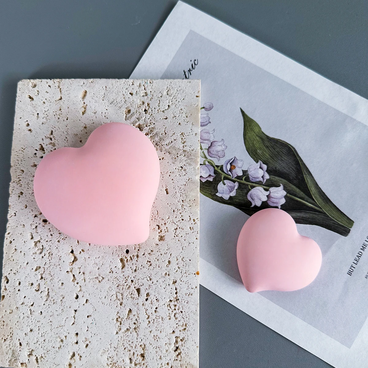 Silicone Mold Heart Shaped Soap Making DIY epoxy resin Candle Material Kit Craft Supplies Home Decor