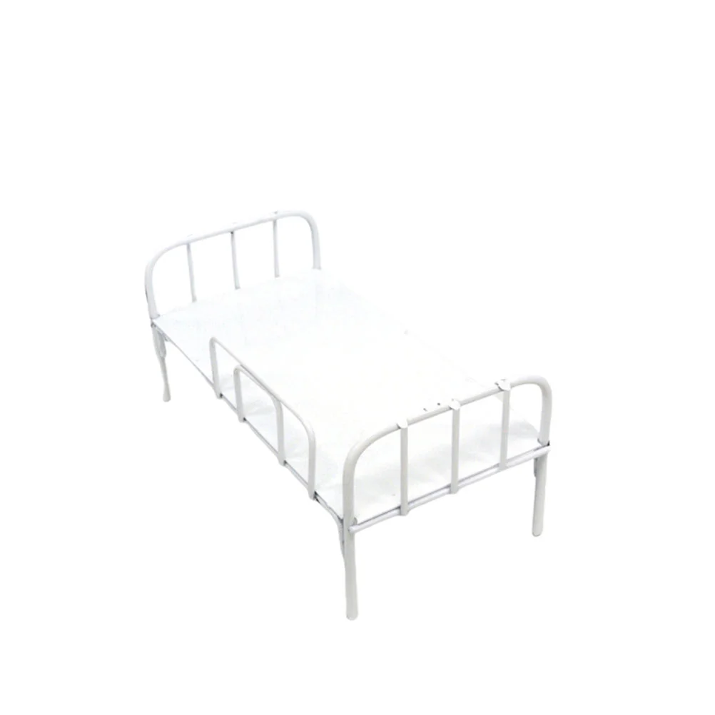 

Delicate Soldier Scene Prop Model Mini Bed Miniature Desktop Toys Iron Alloy Ornament Sleeping