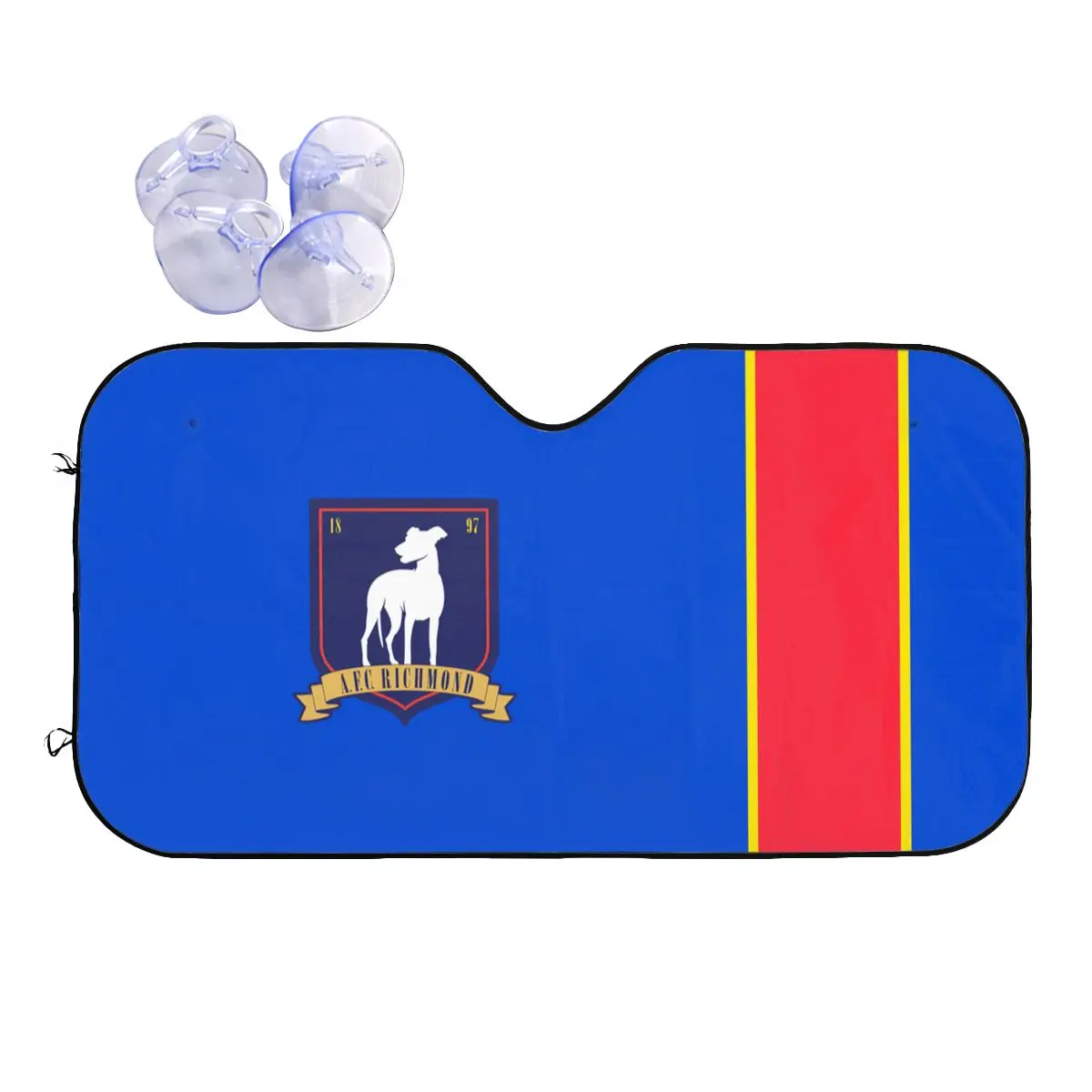 Ted Lasso Afc Richmond Logo Retractable Windshield Sunshade 70X130Cm Soccer Foils Car Window Windscreen Cover Car-Covers