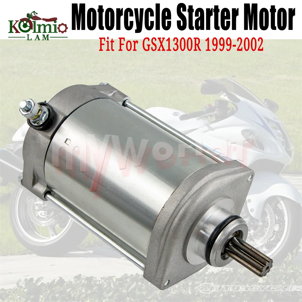 

Fit For Suzuki GSX1300R 1999 - 2002 HAYABUSA Motorcycle Electrical Engine Starter Motor GSXR1300 GSXR 1300 2000 2001 99 00 01 02