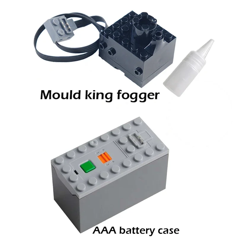 Bloques de construcción para bricolaje, pulverizador técnico de humo con motor de pulverización de niebla Mould King, MOC, piezas de tren, coche, modelo de motor para Legoeds