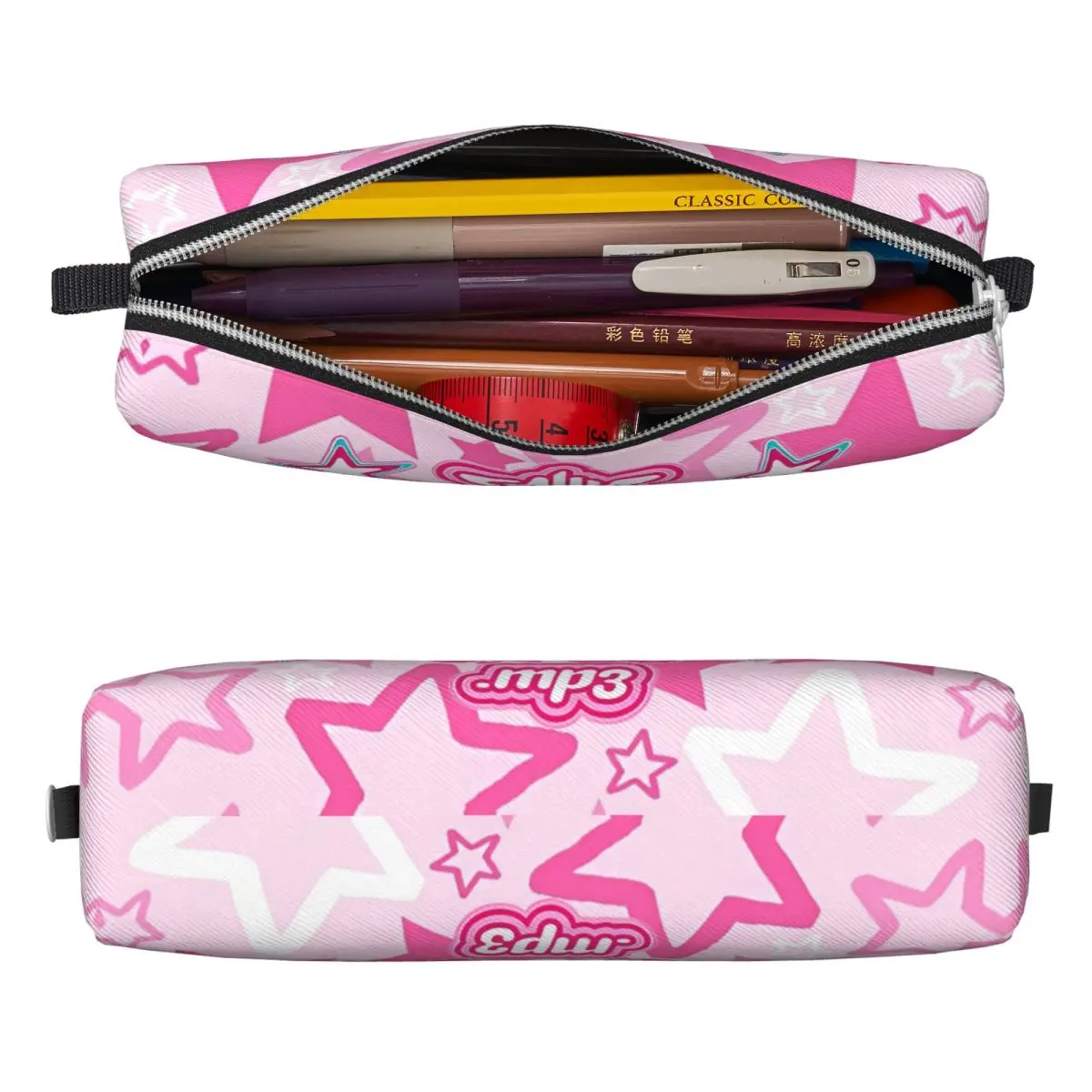 Emilia Mernes Mp3 Pencil Cases Fashion Pen Holder Bag Girl Boy Large Storage Students School Gifts Pencilcases