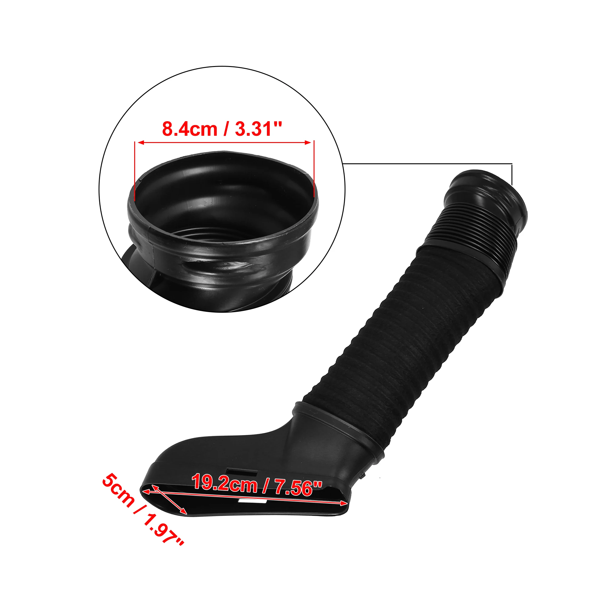 2pcs Auto Engine Air Intake Hose Right Left Filter Thread Tube A2720903682 For Mercedes-Benz W204/212 Car Accessories